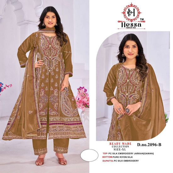 HESSA 2096 Silk Pakistani Suit Set