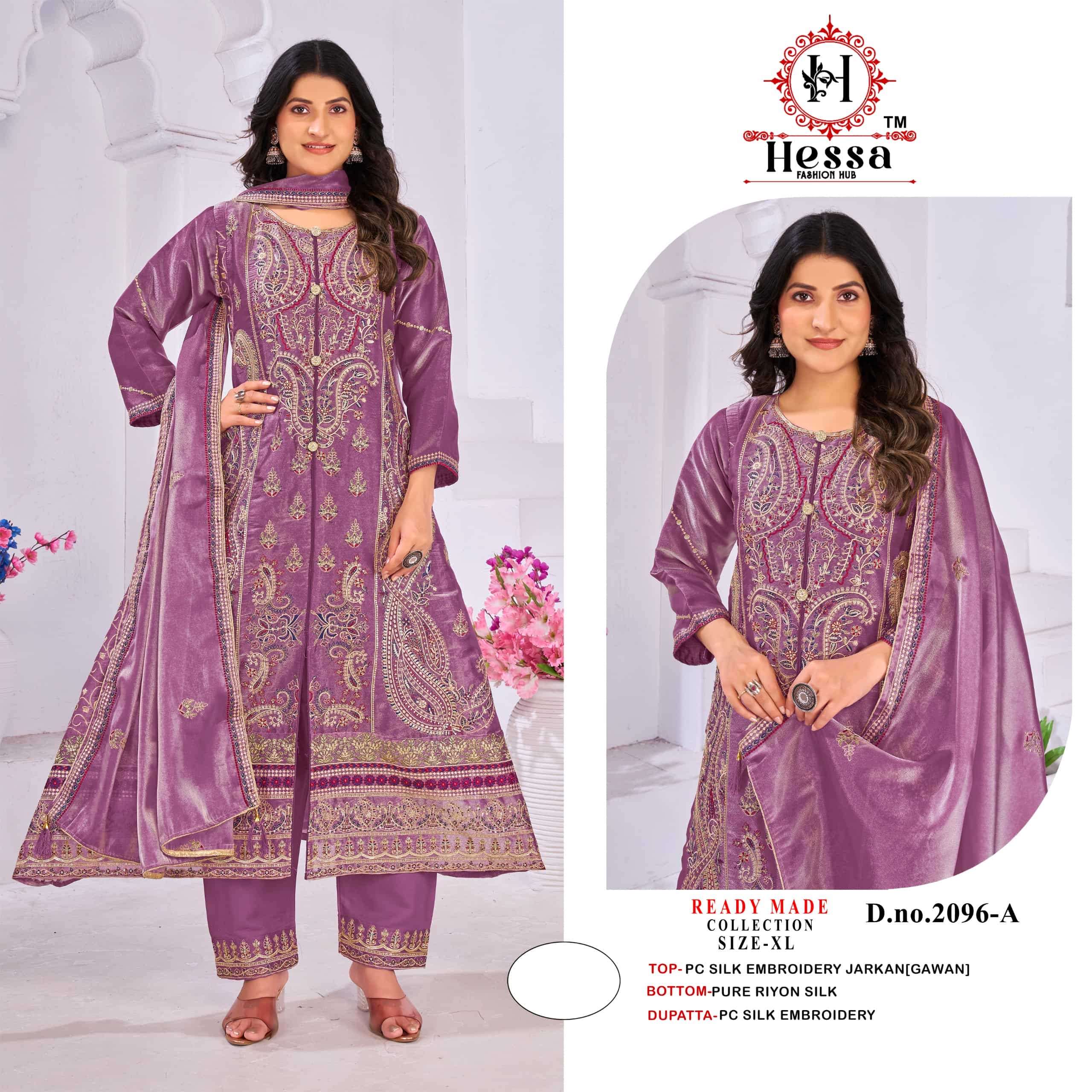 HESSA 2096 Silk Pakistani Suit Set