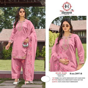 Hessa 2097 Roman Silk Pakistani Suit Wholesale Surat India - Amrah Wholesale