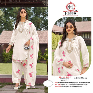 Hessa 2097 Roman Silk Pakistani Suit Wholesale Surat India - Amrah Wholesale
