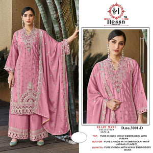 Hessa 3001 Chinon Pakistani Suit Set - Amrah Wholesale