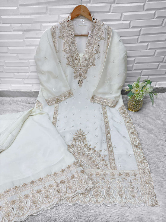 Hessa 3001 Chinon Pakistani Suit Set - Amrah Wholesale