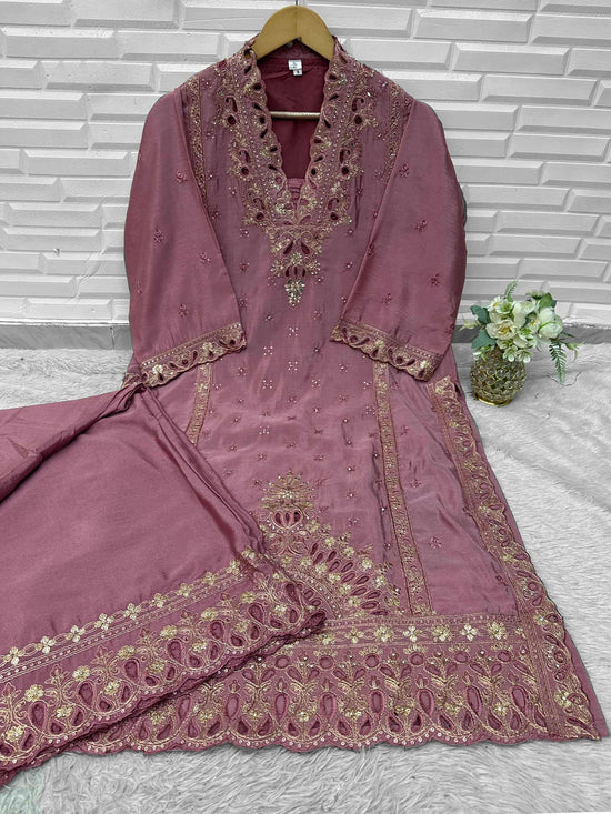 Hessa 3001 Chinon Pakistani Suit Set - Amrah Wholesale