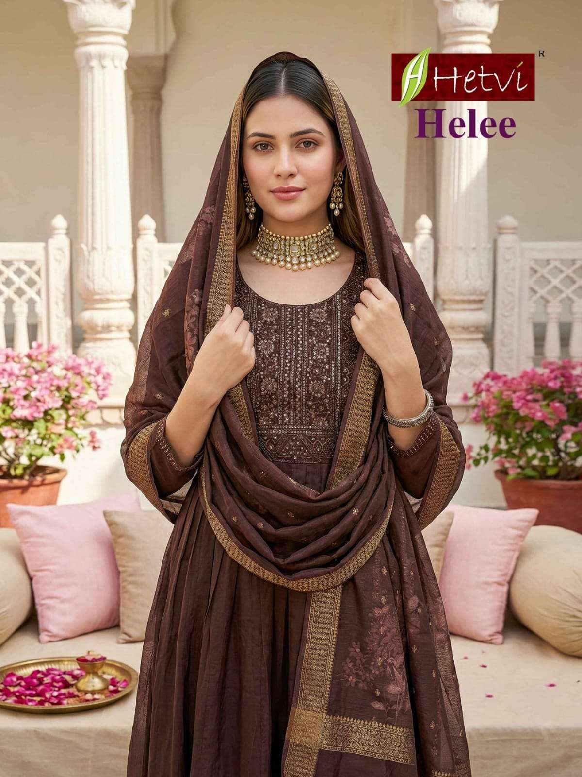 Hetvi Helee Chanderi Stitched Salwar Suit Set