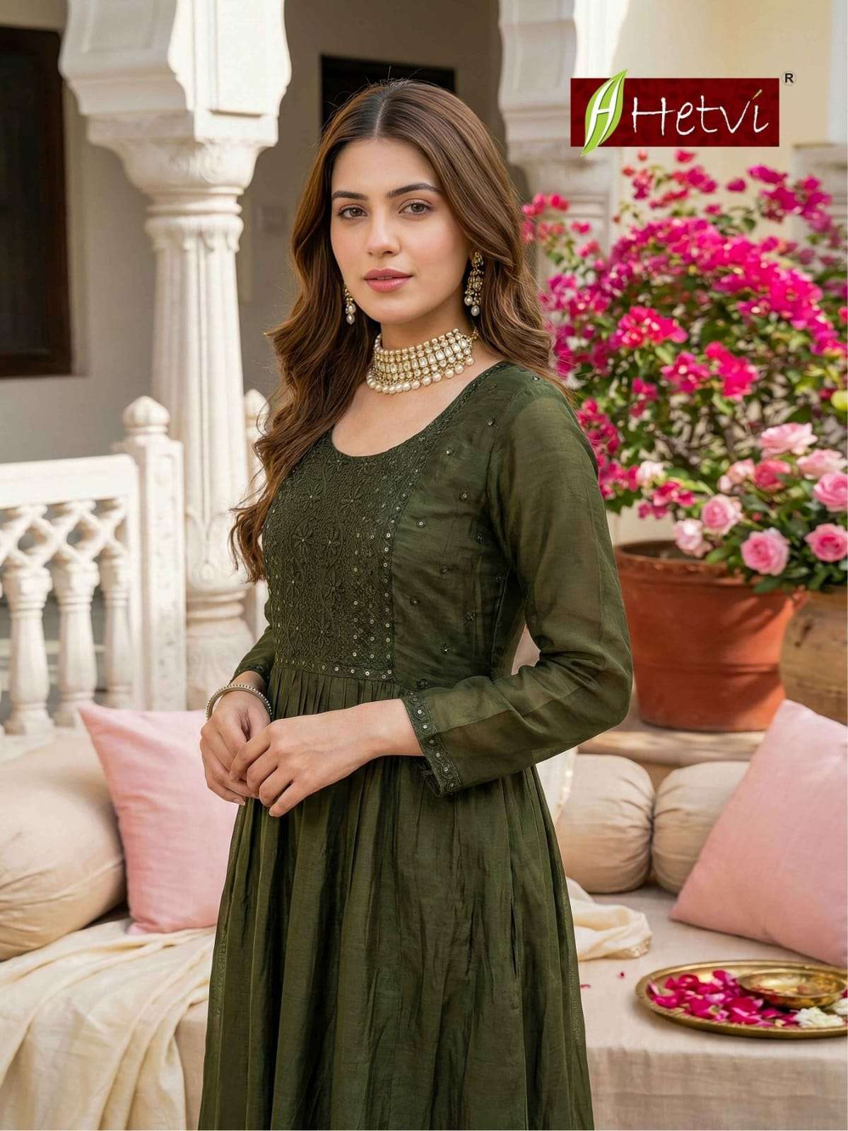 Hetvi Helee Chanderi Stitched Salwar Suit Set