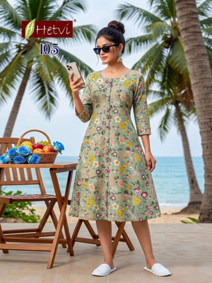 Hetvi Priyanshi Cotton Printed Kurti