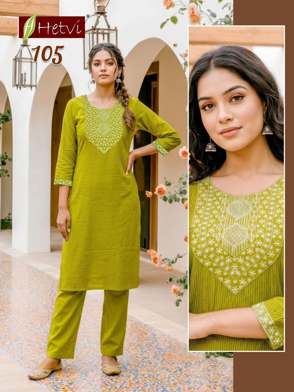 Hetvi Yashvi Cotton Silk Stitched Salwar Suit Set