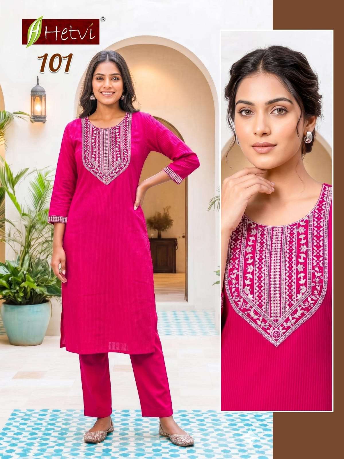 Hetvi Yashvi Cotton Silk Stitched Salwar Suit Set