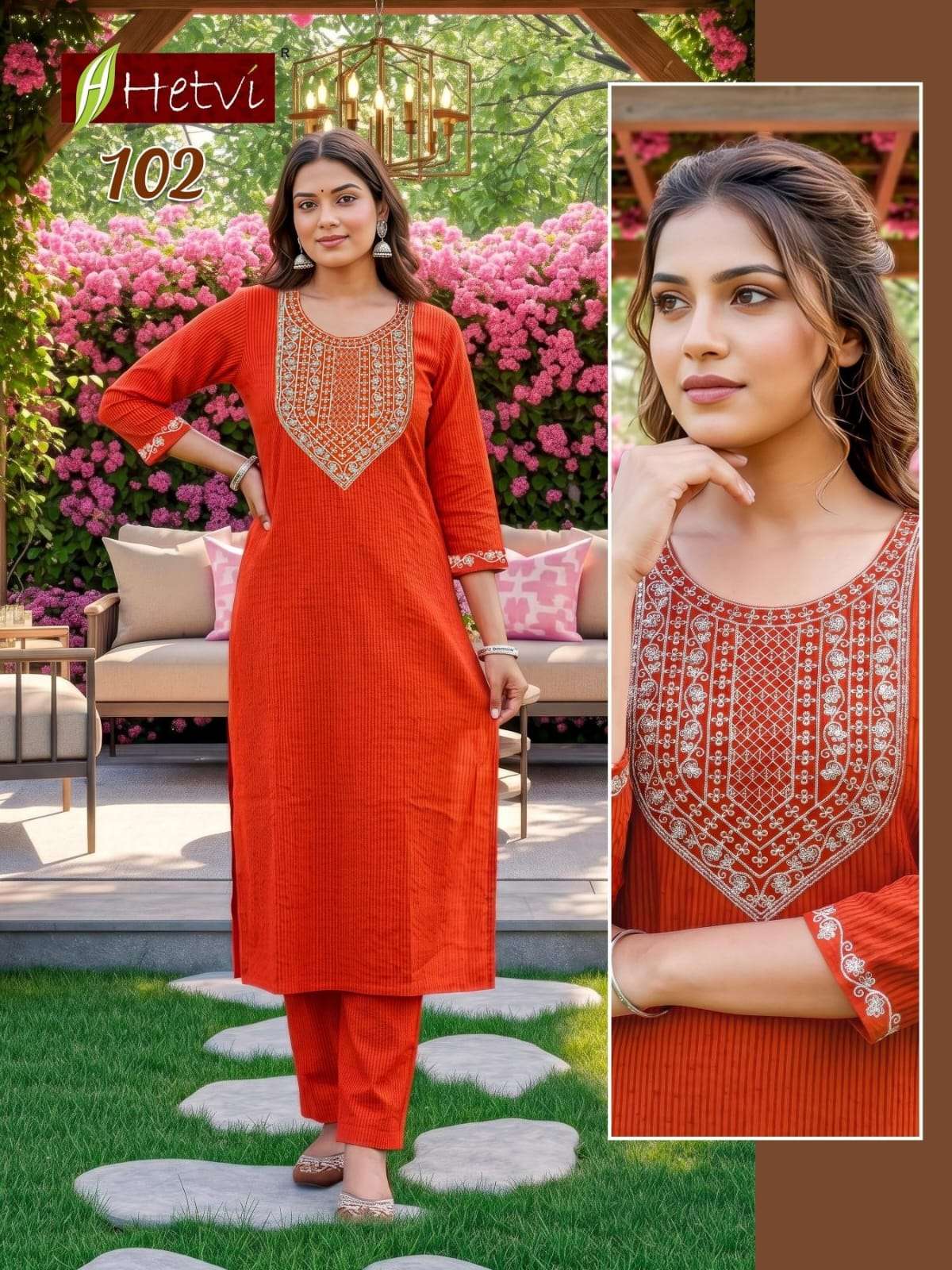 Hetvi Yashvi Cotton Silk Stitched Salwar Suit Set