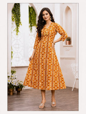 Amrah Wholesale Hiaara Scarlet Vol 1 Cotton Flared Kurti