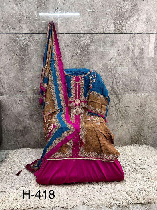 Hoor Tex H - 418 Pakistani Suit Set Wholesale Catalogue - Amrah Wholesale