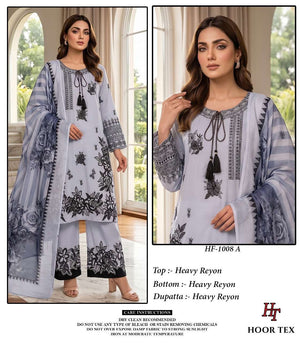Hoor Tex HF-1008 Rayon Printed Stitched Pakistani Suit Set