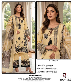 Hoor Tex HF-1008 Rayon Printed Stitched Pakistani Suit Set