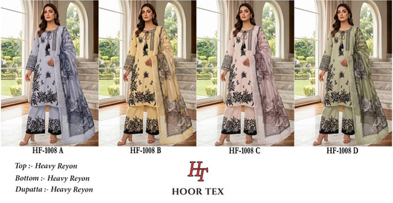 Hoor Tex HF-1008 Rayon Printed Stitched Pakistani Suit Set