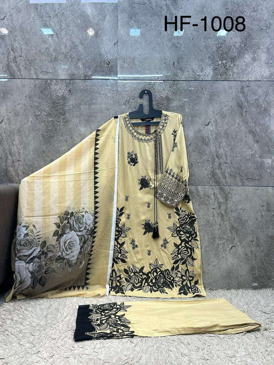 Hoor Tex HF-1008 Rayon Printed Stitched Pakistani Suit Set