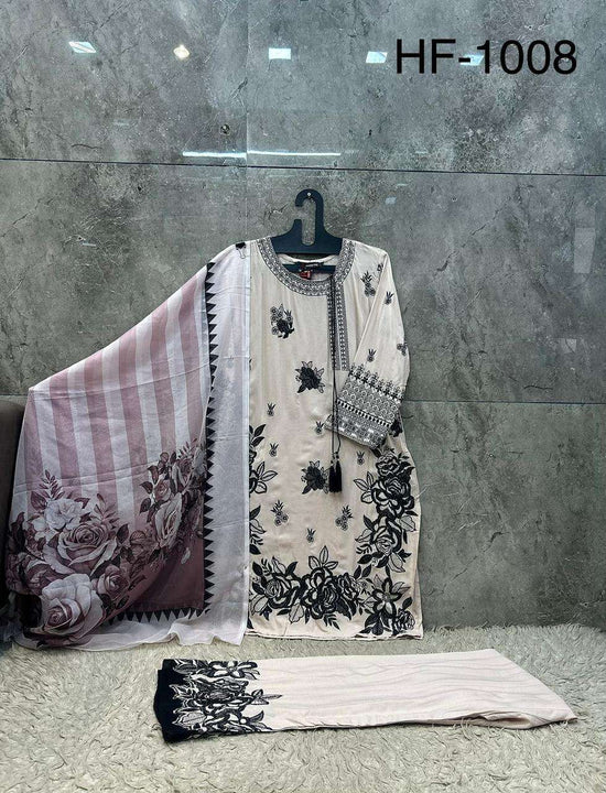Hoor Tex HF-1008 Rayon Printed Stitched Pakistani Suit Set
