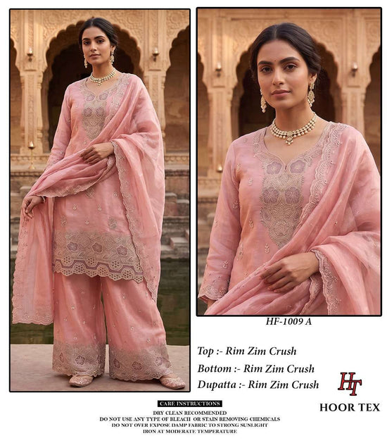 HOOR TEX HF-1009 Crush Stitched Pakistani Suit Set