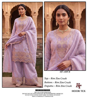 HOOR TEX HF-1009 Crush Stitched Pakistani Suit Set