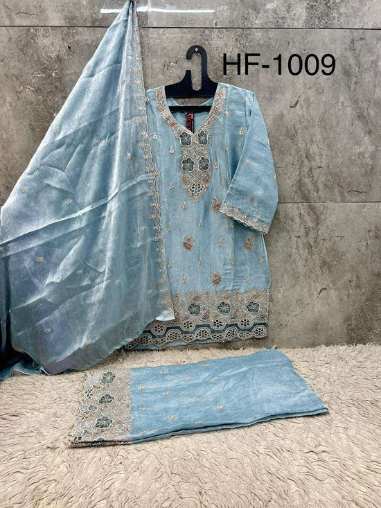 HOOR TEX HF-1009 Crush Stitched Pakistani Suit Set