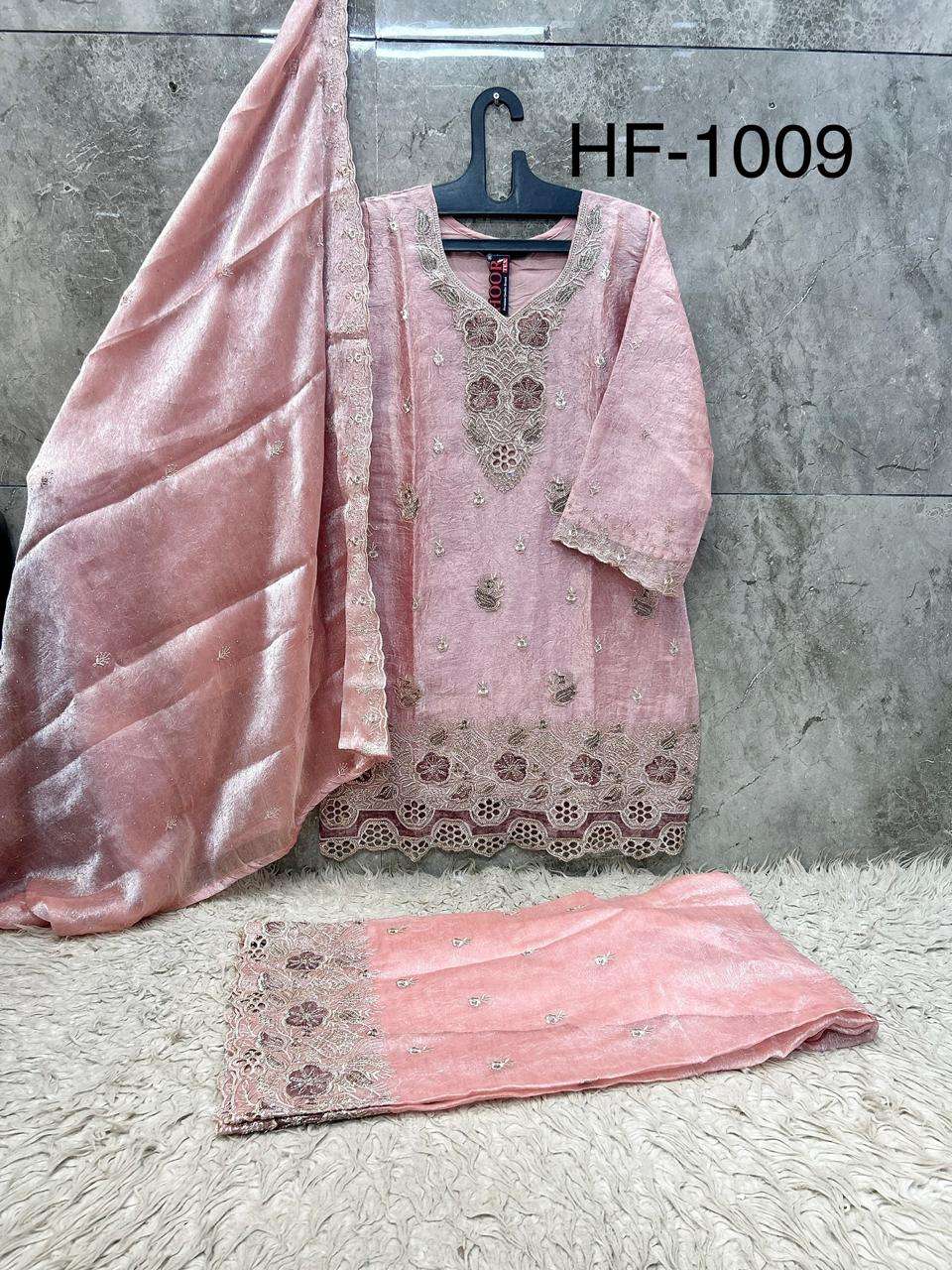 HOOR TEX HF-1009 Crush Stitched Pakistani Suit Set