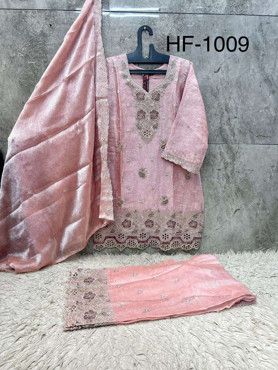 HOOR TEX HF-1009 Crush Stitched Pakistani Suit Set
