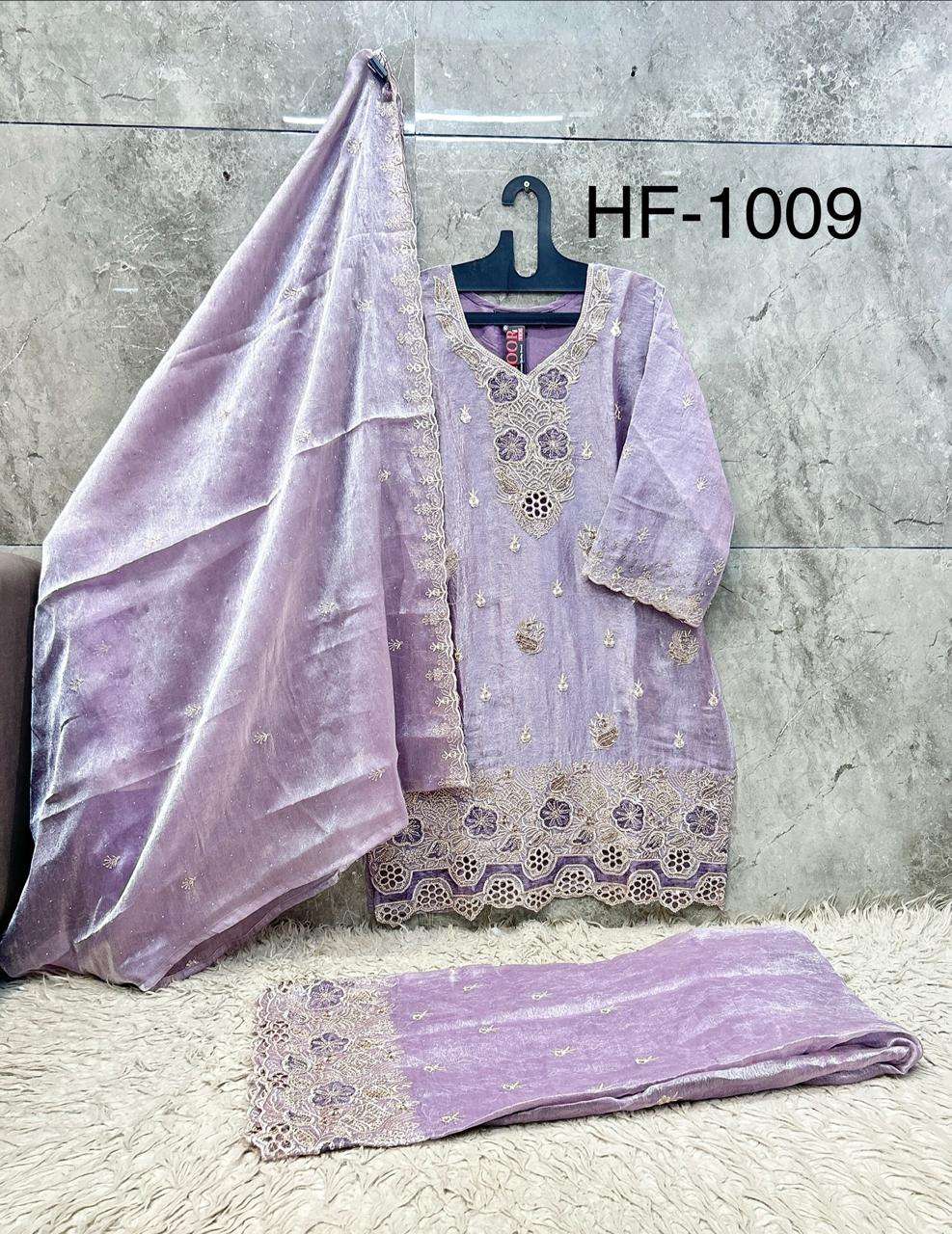 HOOR TEX HF-1009 Crush Stitched Pakistani Suit Set