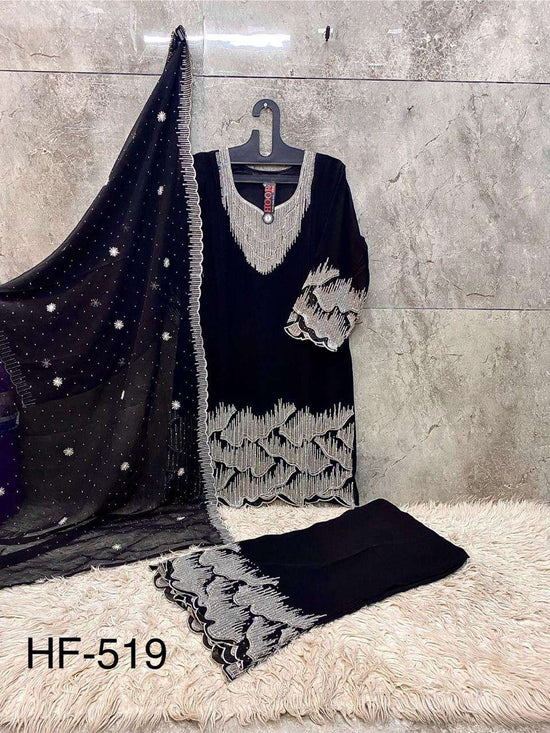 HOOR TEX HF - 519 Pure Georgette Pakistani Dress Set - Amrah Wholesale
