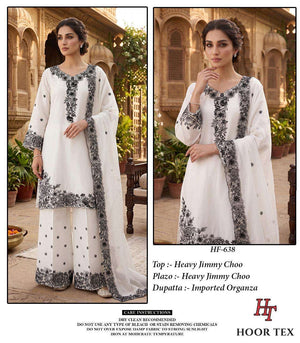 HOOR TEX HF - 638 Jimmy Choo Embroidery Stitched Pakistani Dress - Amrah Wholesale