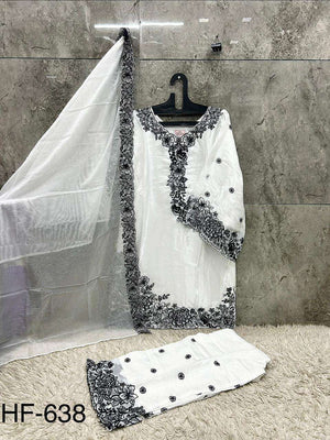 HOOR TEX HF - 638 Jimmy Choo Embroidery Stitched Pakistani Dress - Amrah Wholesale