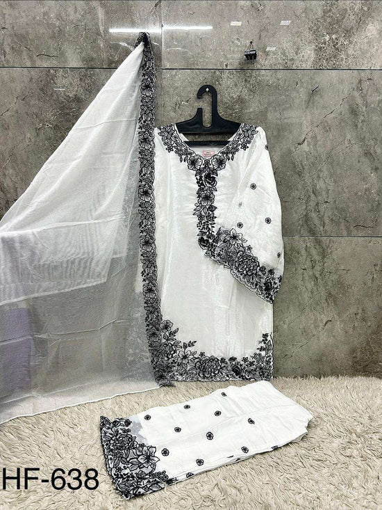 HOOR TEX HF - 638 Jimmy Choo Embroidery Stitched Pakistani Dress - Amrah Wholesale