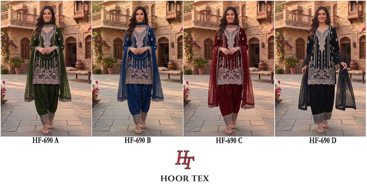 Hoor Tex HF-690 Georgette Pakistani Suit Set