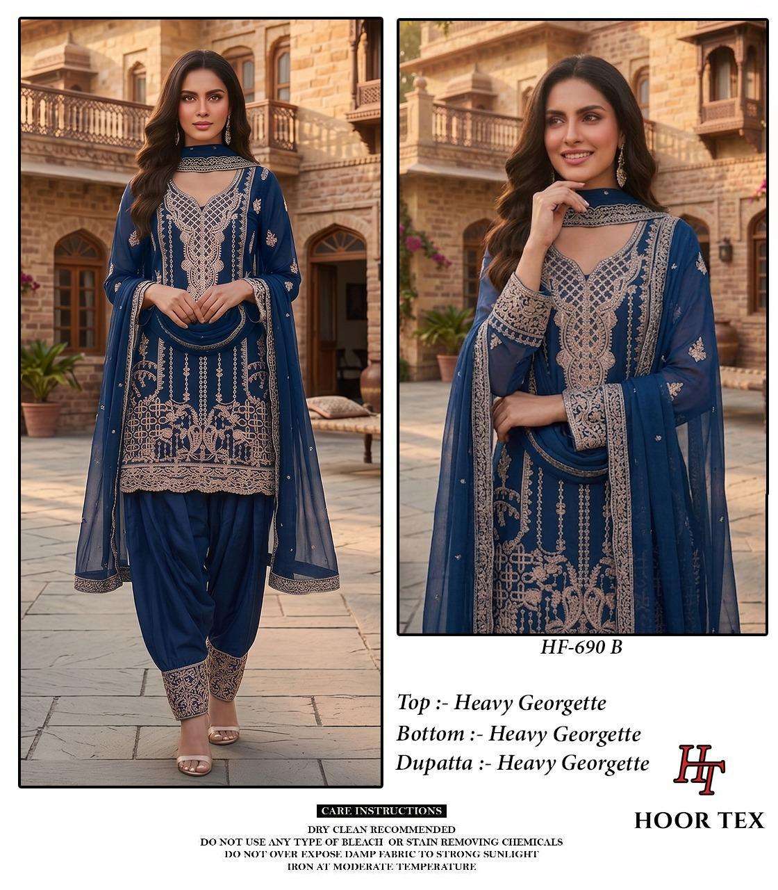 Hoor Tex HF-690 Georgette Pakistani Suit Set