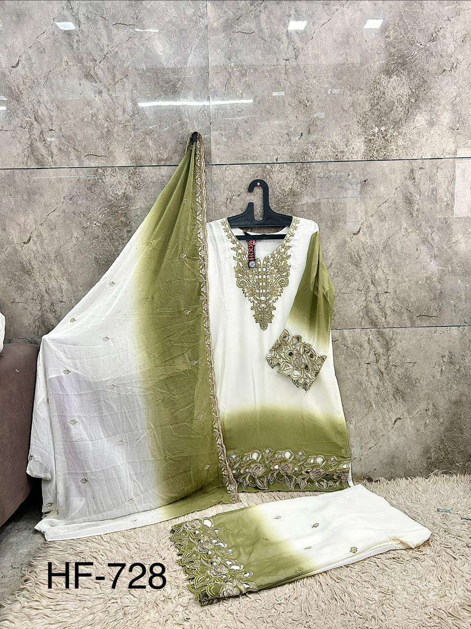 Hoor Tex HF - 728 Pakistani Suit Set - Amrah Wholesale