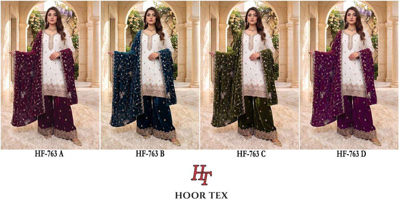 HOOR TEX HF-763 Jimmy Choo Embroidered Pakistani Suit Set
