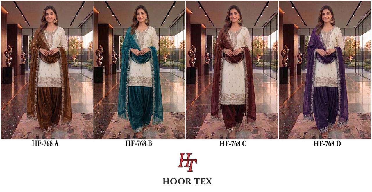 Hoor Tex HF-768 Crunchy Embroidery Stitched Pakistani Suit Set
