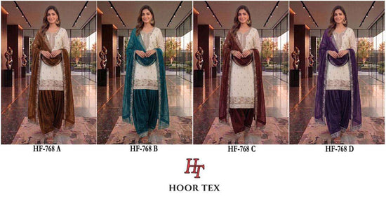 Hoor Tex HF-768 Crunchy Embroidery Stitched Pakistani Suit Set