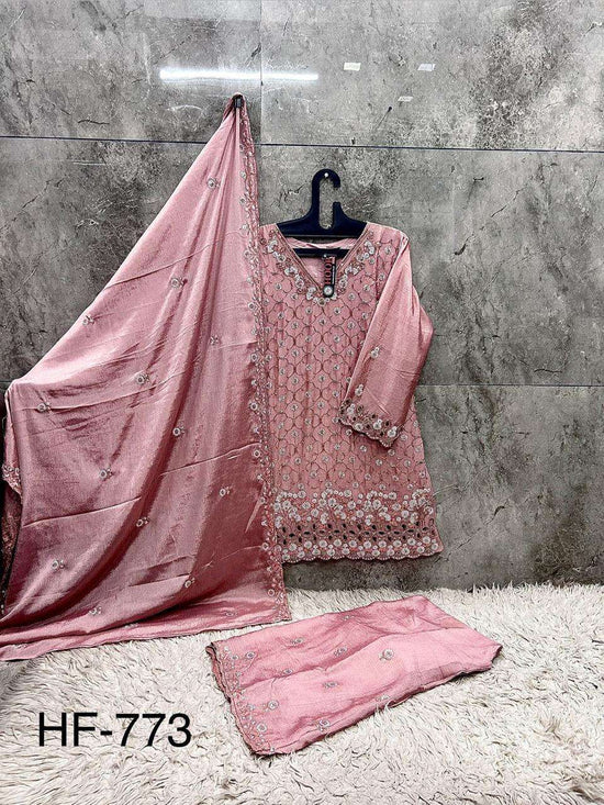 HOOR TEX HF - 773 Chinon Embroidered Sharara Pakistani Suit - Amrah Wholesale