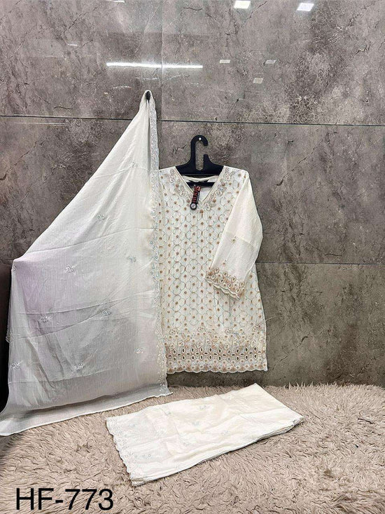 HOOR TEX HF - 773 Chinon Embroidered Sharara Pakistani Suit - Amrah Wholesale