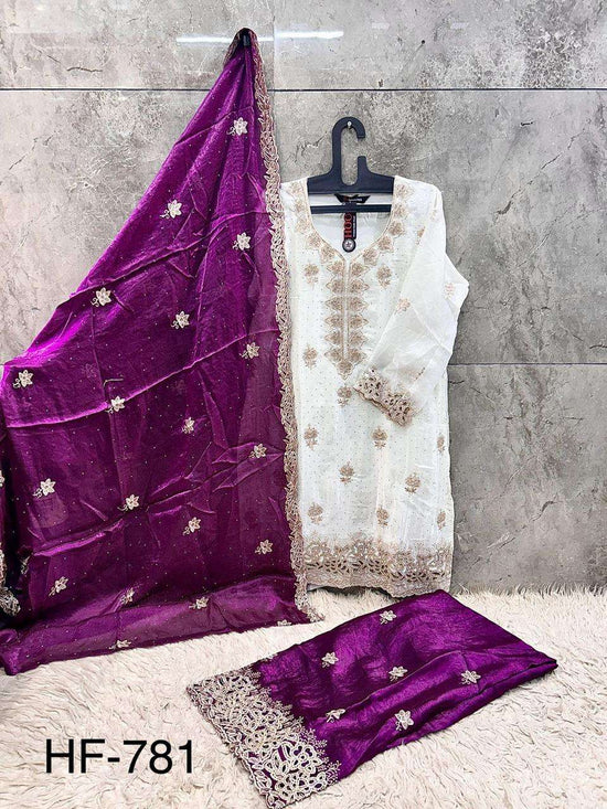 Hoor Tex HF - 781 Jimmy Choo Salwar Suit Set - Amrah Wholesale