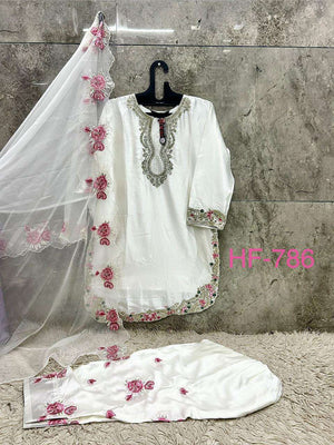 Hoor Tex HF - 786 Satin Pakistani Suit Set - Amrah Wholesale