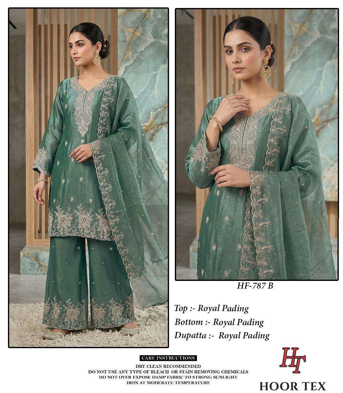 Hoor Tex HF-787 Fancy Fabric Pakistani Suit Set