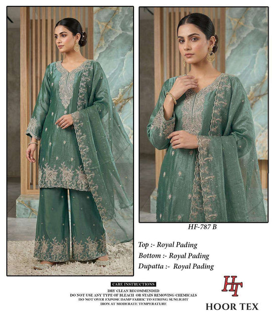 Hoor Tex HF-787 Fancy Fabric Pakistani Suit Set