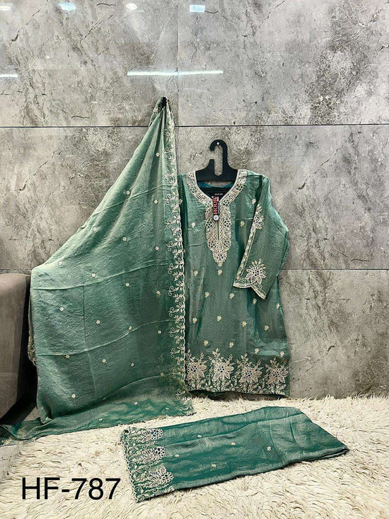 Hoor Tex HF-787 Fancy Fabric Pakistani Suit Set