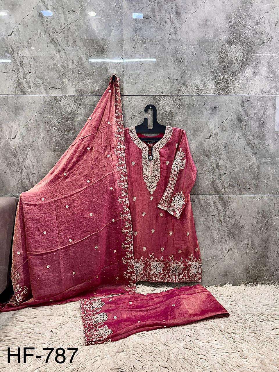 Hoor Tex HF-787 Fancy Fabric Pakistani Suit Set