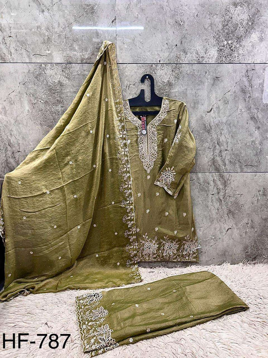 Hoor Tex HF-787 Fancy Fabric Pakistani Suit Set