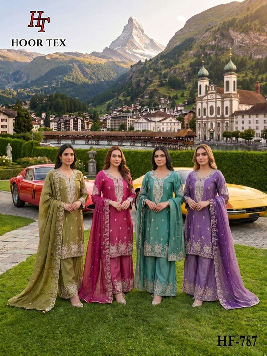 Hoor Tex HF-787 Fancy Fabric Pakistani Suit Set