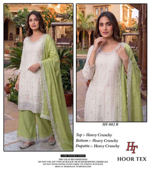 Hoor Tex HF-802 Crunchy Embroidered Pakistani Suit Set