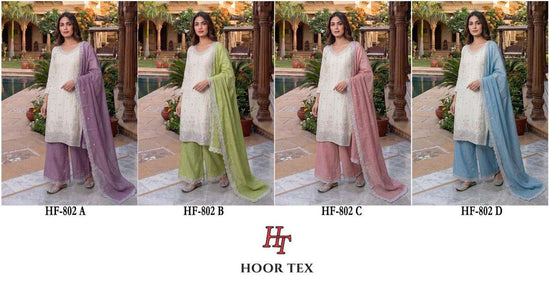 Hoor Tex HF-802 Crunchy Embroidered Pakistani Suit Set