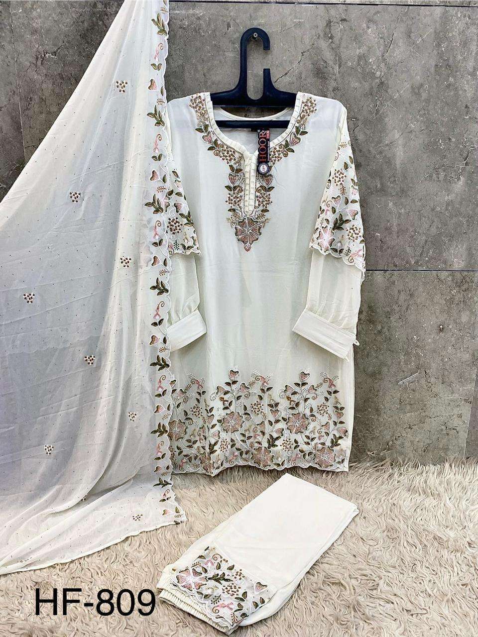 HOOR TEX HF - 809 Georgette Pakistani Suit Set - Amrah Wholesale