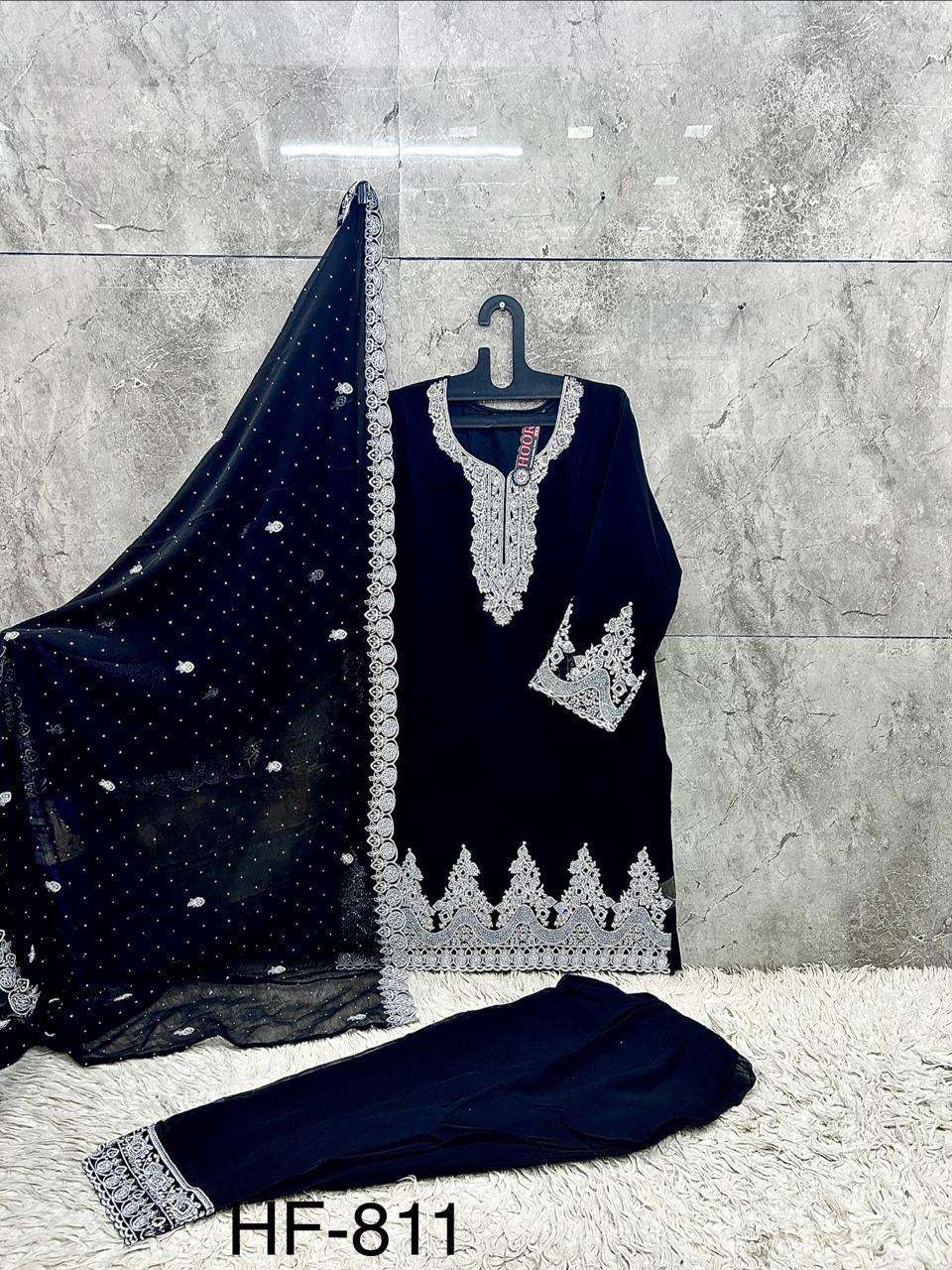 Hoor Tex HF - 811 Faux Georgette Pakistani Suit Set - Amrah Wholesale